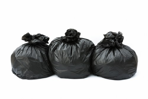 Community members participating in waste recycling programs